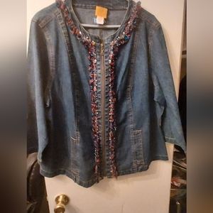 Women Jean jacket with design